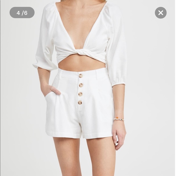 L*Space Wrap Top in Cream - Picture 3 of 11